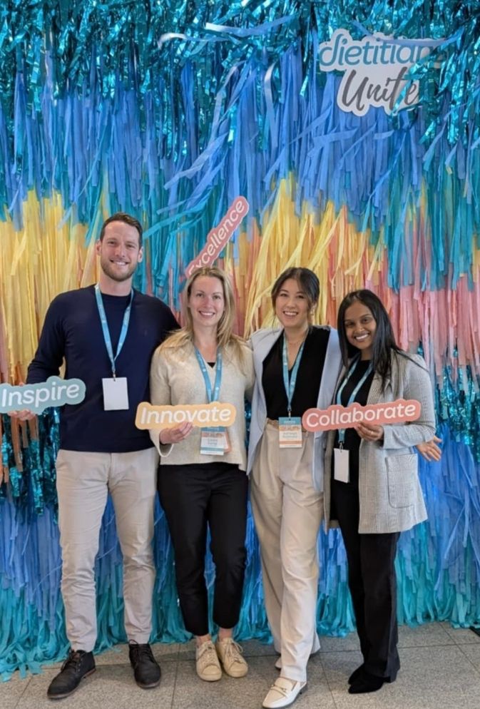 The Accelerate Nutrition team at a conference